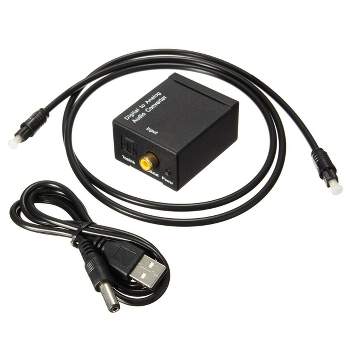 Conversor Audio Digital A Rca + Cable Optico Digital 1 Mts - $ 9.600