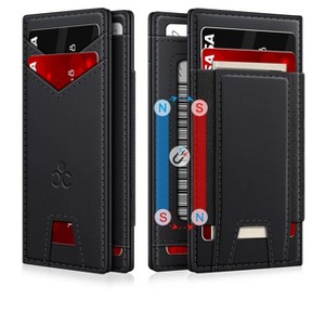 Generic Wallet for Men Slim Leather Wallets RFID Blocking Thin Card Holder Wallet - 1 of 4