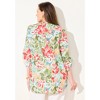 Catherines Women's Plus Size Pleated Linen Tunic - 3 of 4