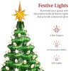 Best Choice Products 15in Ceramic Christmas Tree, Pre-lit Hand-Painted Holiday Decor w/ 64 Lights - 3 of 4