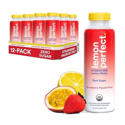 Lemon Perfect, Strawberry Passion Fruit - 15.2 Fl Oz Bottle (Pack of 12)