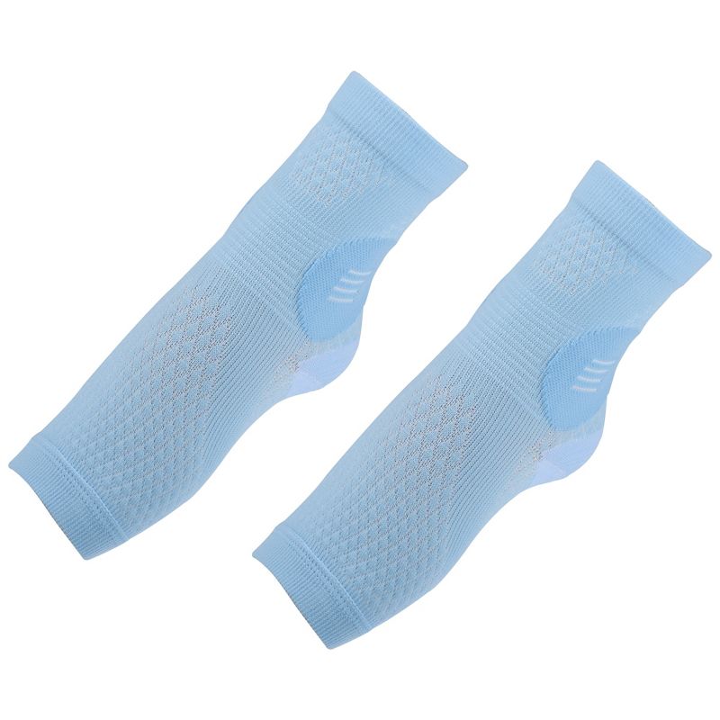 Unique Bargains Nylon Sport Compression Ankle Sleeve Socks 1 Pair, 1 of 7
