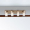 Nuvo Lighting Intersection 4 - Light Vanity in  Burnished Brass - 2 of 4