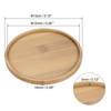 Unique Bargains Indoor Round Bamboo Planter Saucer Drip Tray Plant Drainage Trays 2 Pcs - 2 of 4