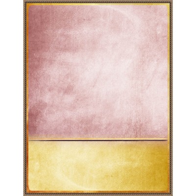 Pink and Yellow Abstract Beaded Framed Canvas Wall Art, 23 x 30
