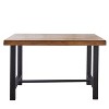 5pc Landon Counter Height Dining Set Golden Brown - Steve Silver Co.: Modern Metal Frame, 4 Stools, No Extension - 4 of 4