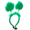 Zodaca 2 Piece Set Green Shamrock Headband and Collar for Medium and Large Dog, St. Patrick's Day Pets Cloth Costume - 4 of 4