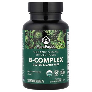 PlantFusion Organic Vegan B-Complex, 30 Organic VegCaps - 1 of 4