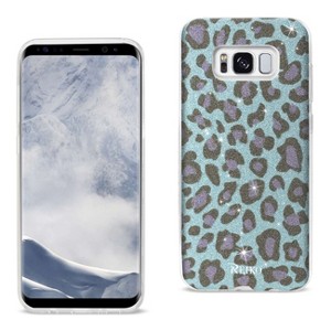 Reiko Samsung Galaxy S8 Edge /S8+/ S8 Plus Shine Glitter Shimmer Leopard Hybrid Case in Blue - 1 of 4