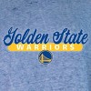 NBA Golden State Warriors Women's Burnout Crew Neck Fleece Sweatshirt - 4 of 4