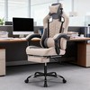 KWPZQEB Gaming Chair, Adjustable Swivel Task Chair with Ergonomic Backrest & Footrest, Office Chair with Comfortable Headrest & Lumbar Support - 2 of 4
