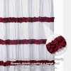 BAGOKIE 72"x72" Waterfall Ruffle Shower Curtain, Pack of 1 - 2 of 4
