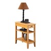 American Heritage 3 Tier End Table with Drawer - Breighton Home - 3 of 4