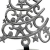 Slickblue Unique Tabletop Christmas Tree – Swirling Steel Design with Embossed Stars, 14 x 7 Inches - 3 of 3
