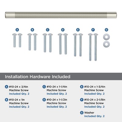 Bronx 13'' Brushed Nickel Appliance Pull with Mounting Hardware