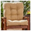 Kensington Garden 21"x21" Outdoor Seat and Back Chair Cushion - 2 of 4