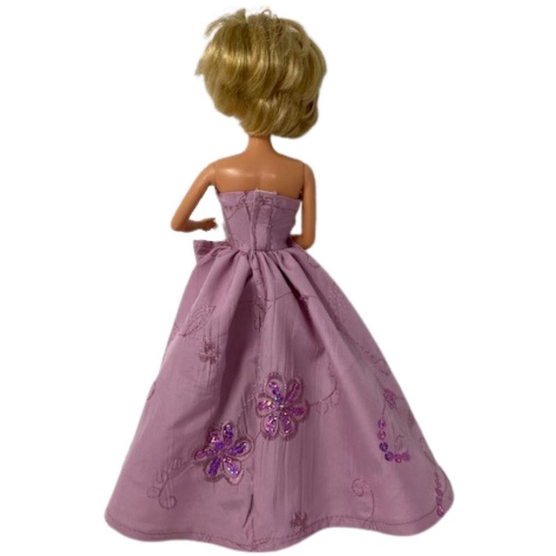 Doll Clothes Superstore Mauve Sequin Dress Fits 11 1/2 Inch Fashion Dolls, 4 of 5