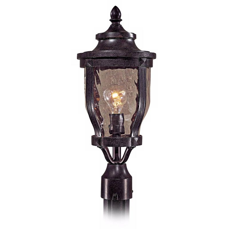 Minka Lavery Vintage Outdoor Post Light Fixture Corona Bronze 19 1/4" Clear Hammered Glass for Exterior Barn Deck Porch Yard Patio, 1 of 3