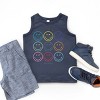 The Juniper Shop SmileyWorld Wink Rainbow Swirl Youth Tank Top - 3 of 4