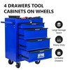VASIP Rolling Metal Tool Chest with 4 Drawers, Steel Tool Chest Cabinet with Ball Bearing  Drawer Slides for Home,Garage - 3 of 4