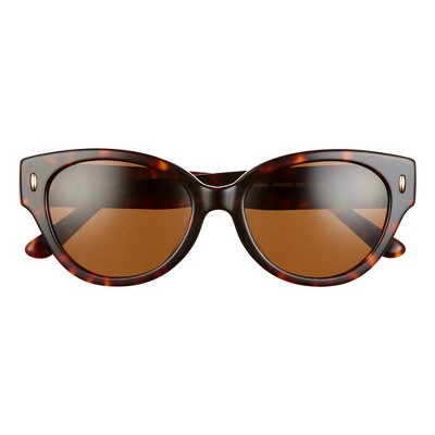 Tory Burch TY 7168U 172883 Womens Cat-Eye Polarized Sunglasses Dark Tortoise 52mm