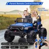 Kids Ride on 2 Seaters Electric Car, 24V 2*120W Motors Battery Powered 20"SeatsLED Headlights, Front Storage, for 3+ - 4 of 4