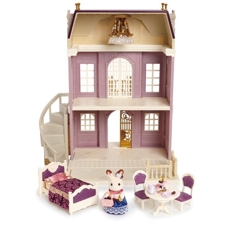 Calico Critters Town Series Elegant Town Manor Gift Set, Dollhouse Playset with Figure, Furniture and Accessories, 1 of 9