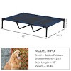 48" x 36" Elevated Cooling Dog Bed for Large Dogs,Indoor Outdoor Raised Pet Cot with Mesh Center - LAOTIES - 3 of 4
