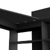 NicBex Home Office Desk L-Shaped Modern Writing Desk with 5 Open Storage Shelves and Wooden Desktop for Office, Study, Living Room - 4 of 4