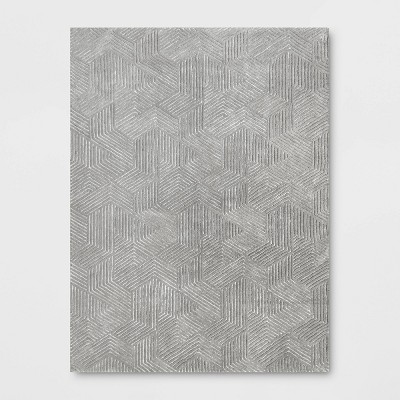 9'x12' Concentric Hand Tufted Area Rug Charcoal Gray - Threshold™