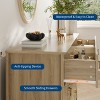 Fluted Dresser for Bedroom, 54 Inch Wide 6-Drawer Wood Dresser, Modern Chest of Drawers - 3 of 4