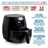 Deco Chef Digital 5.8QT Electric Air Fryer Healthier & Faster Cooking (Black) - 3 of 4