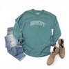 Simply Sage Market Women's Embroidered Howdy Varsity Outline Long Sleeve Garment Dyed Tee - 3 of 3