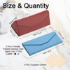 Unique Bargains Triangle Magnetic Foldable Glasses Case 2 Pcs - 2 of 4