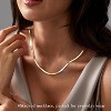 14K Gold Plated Layered Necklace Set - 3Pcs Cuban/Herringbone/Paperclip Chains, Stackable Gift - 4 of 4
