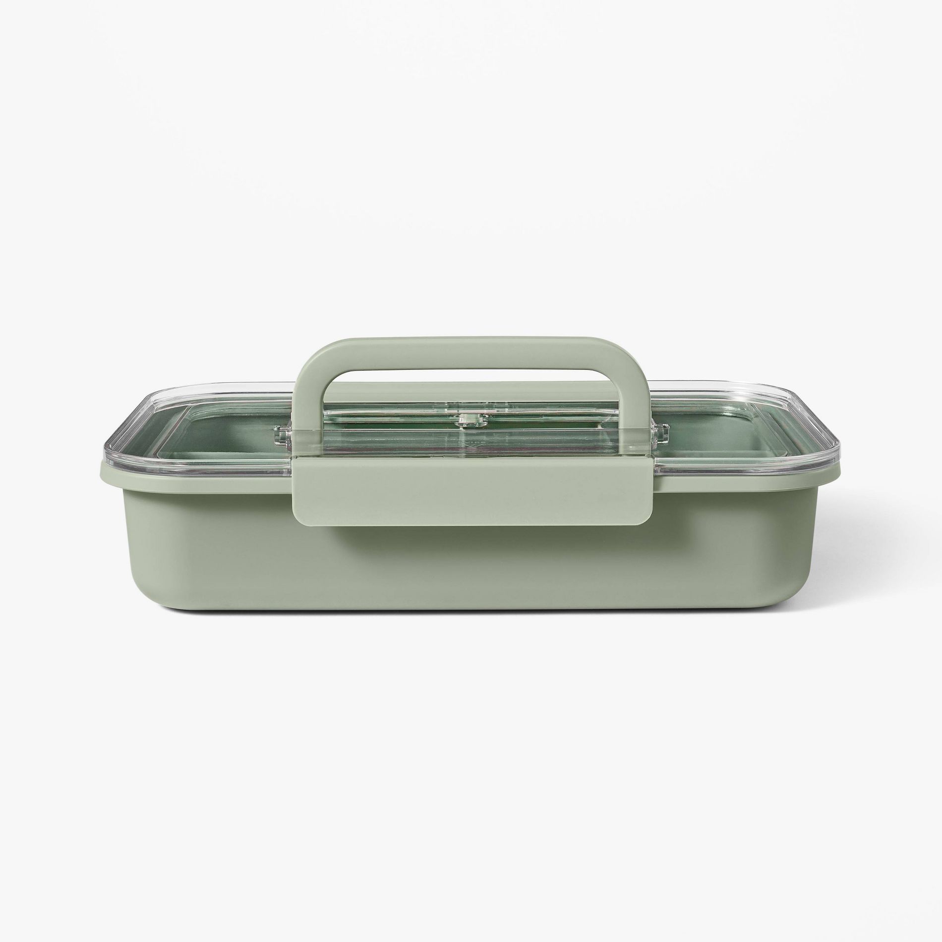 Large Plastic Snacklebox Sage Green - Figmint™