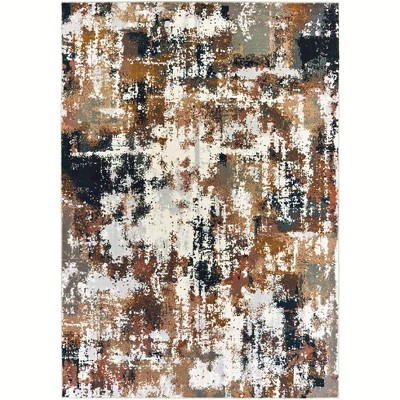 Oriental Weavers Bowen 4928X Grey/ Gold Indoor Area Rug - 2'3" x 7'6"