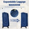 Aukfa Lightweight Soft Sided Swivel Wheels Expandable 3-Piece Luggage Set with Duffel Bag and TSA Lock - 4 of 4