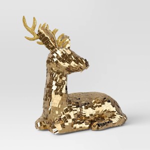 Christmas Sequin Sitting Deer Decor - Wondershop™ - 1 of 3