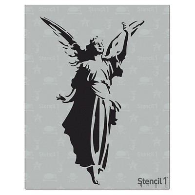 Stencil1 Angel - Stencil 8.5" x 11"