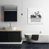 Stupell Industries Quirky Panda Bathtub Pink Glasses Minimal Design Canvas Wall Art - 2 of 4