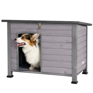 Aivituvin Wooden Heavy Duty Dog Crates House| Strong Iron Frame|Medium & Large-AIR73/74/75/76 - 1 of 4
