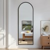 57"x20" Arched Full Length Mirror, Full Floor Mirror with Stand, Large Full Body Mirror, Wall Mirror for Bedroom Living Room - 2 of 4