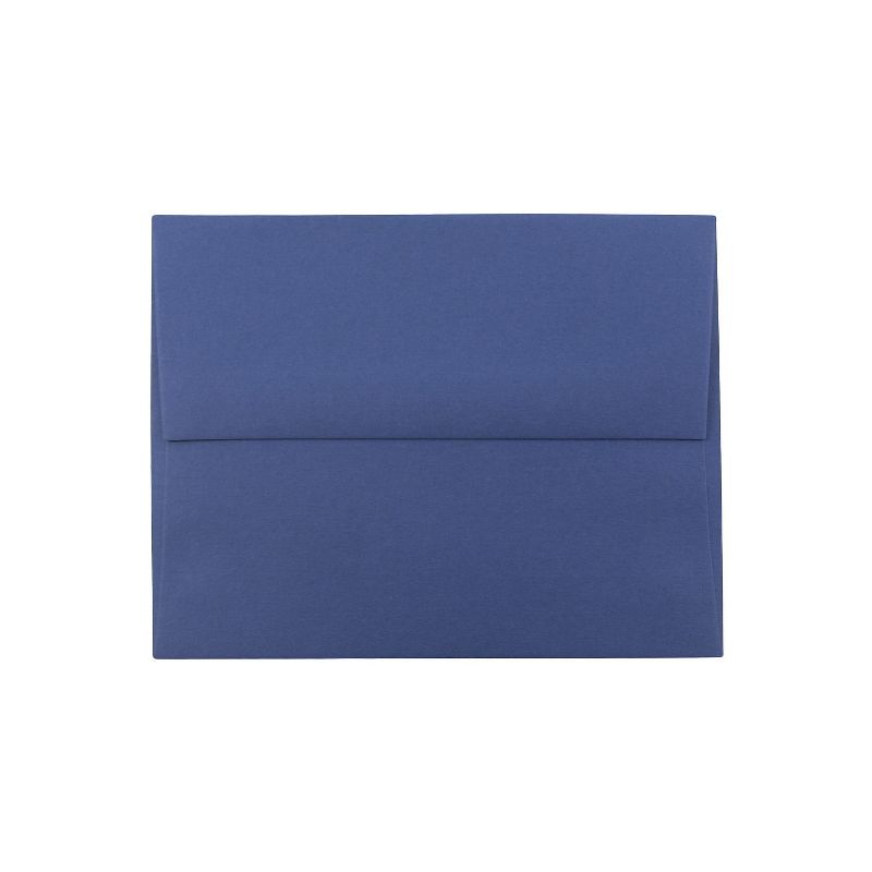 JAM Paper A2 Invitation Envelopes 4.375 x 5.75 Presidential Blue 50/Pack (563913396I) , 1 of 5