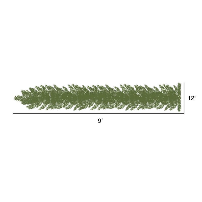Vickerman Artificial Snow Tipped Pine Garland, 3 of 8
