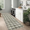 Washable Area Rugs for Living Room Bedroom Modern Plaid Rug Soft Non-Slip Low Pile Carpet Farmhouse Runner Rug - 2 of 4