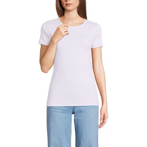 Lands' End Women's Cotton Rib T-shirt - 1 of 3