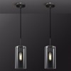CityFurn 1-Light Cylinder Glass Pendant for Kitchen Island - 4 of 4