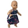 Doll Clothes Superstore Flower Sundress With Purse Fits 15-16 Inch Cabbage Patch Kid And Baby Dolls - 3 of 4