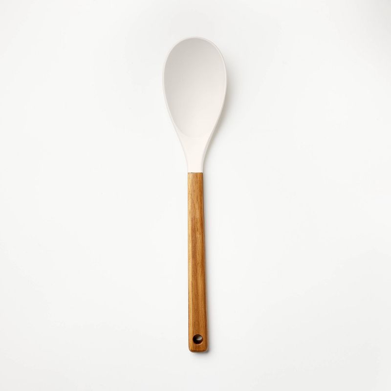 Acacia Wood/Nylon Solid Spoon Cream - Figmint&#8482;, 1 of 8